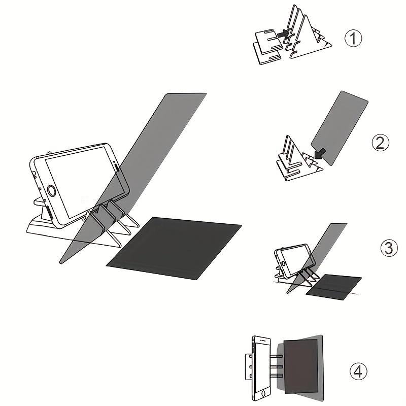 Портативный оптический проектор для рисования, доска для эскизов, пластиковый проекционный инструмент для копирования рисунков для художников, совместимый со смартфоном и планшетом