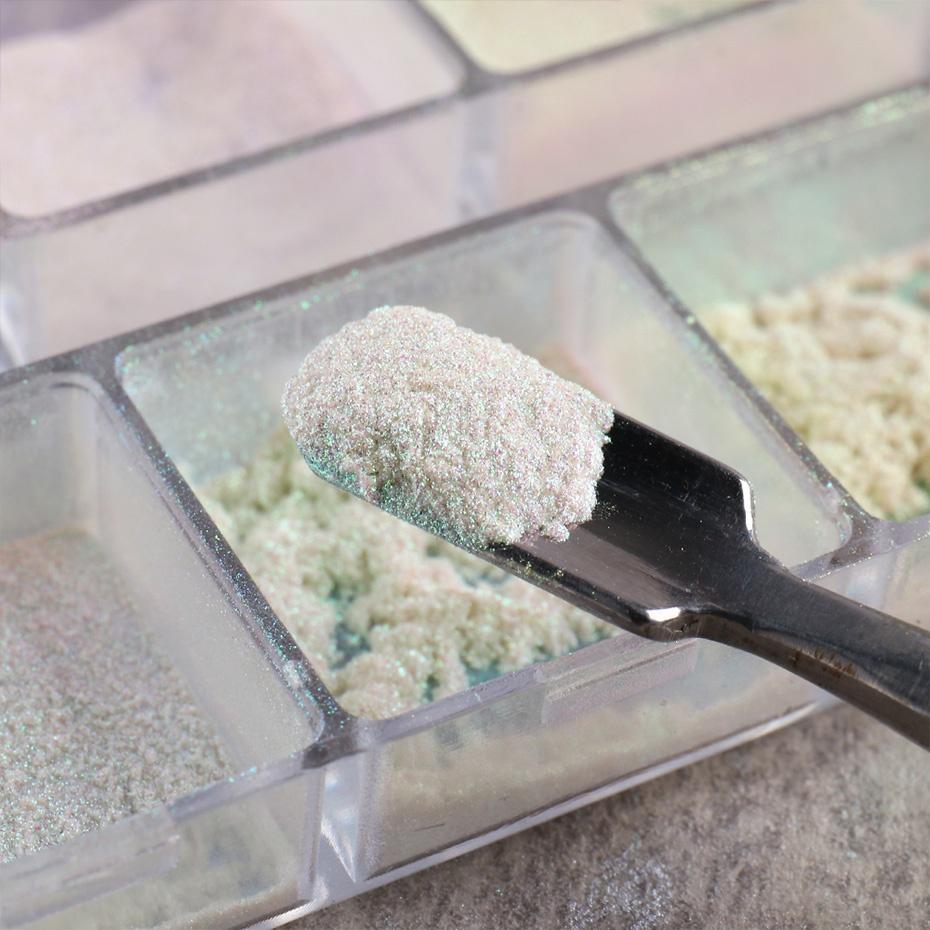 Зеркальный блестящий порошок для ногтей Aurora, пигмент для пыли, хромированный переливающийся голографический дизайн ногтей, украшения для маникюра