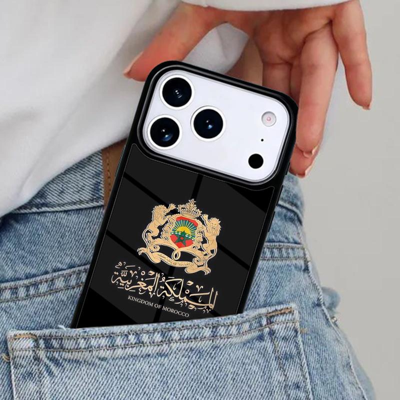Morocco Flag Moroccan Phone Case for iPhone 17ProMax 12 13 14 15 16e 17 Pro Max Plus Air Cover