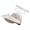New Fashion Wide Brim Sun Hat Anti-UV Women Foldable Fishing Hat Adjustable Pocket Design Sunscreen Baseball Cap
