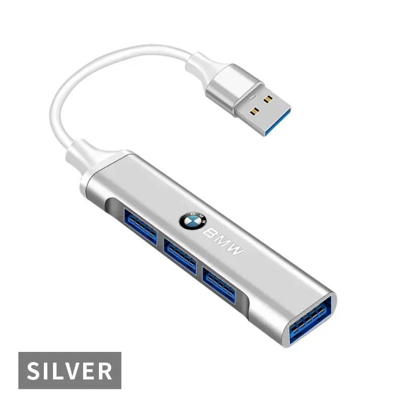 2025 Hot 1pcs Type-C Turn USB Adapter USB Multi Port Distributor Hub For BMW M4 M8 5 Series E39 E60 E61 F10 F11 F07 G30 G31 G15