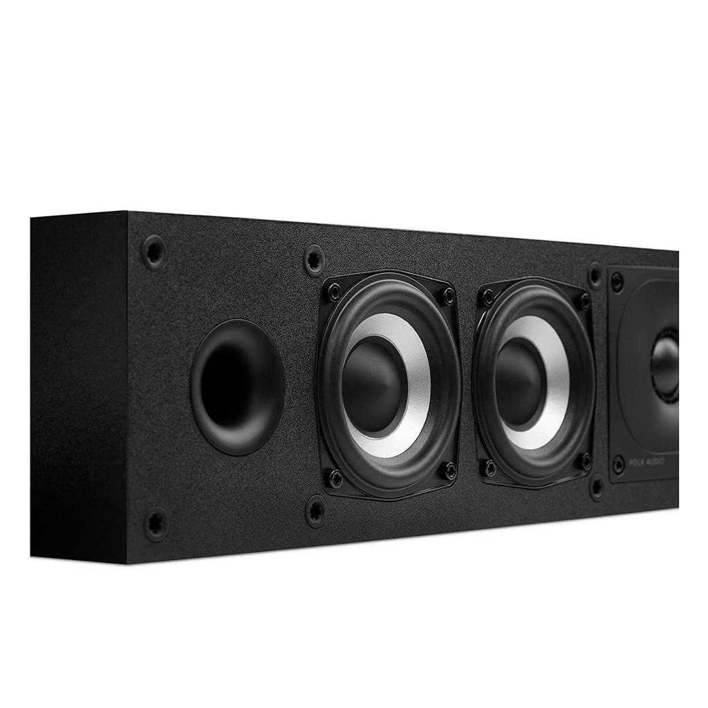 POLK AUDIO Monitor XT Series Тонкий центральный динамик Матово-черный MXT35