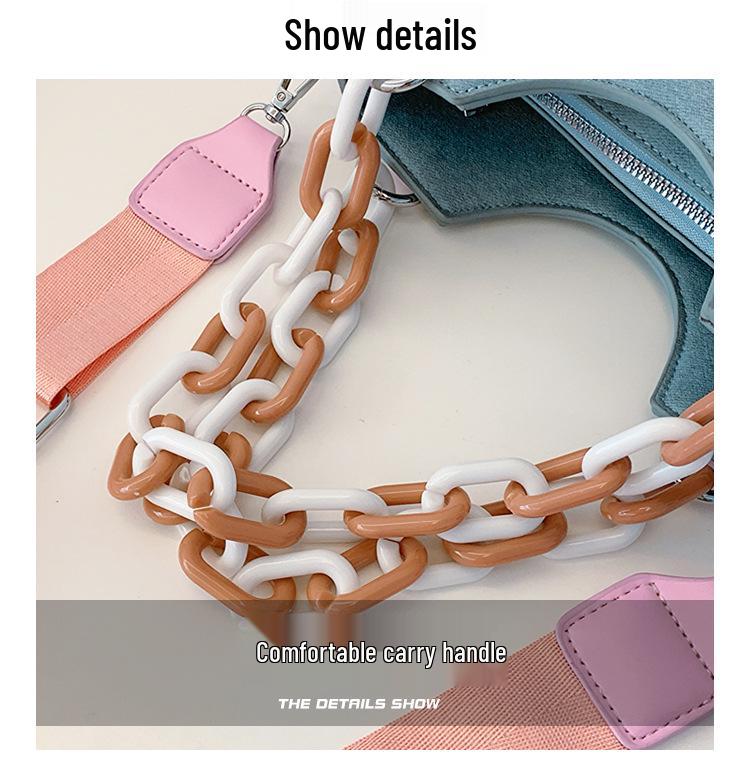 Трендовая джинсовая сумка через плечо в стиле Y2K для японской острой девушки 2024