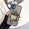 Чехол для телефона с японским аниме и забавным Тоторо для iPhone 11 12 13 14 Pro Max XR X 8 7 Plus Pro XS Mini Skin Feeling Cases Silicone Cover
