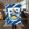 1PC Huddersfield Town Print Flannel Blanket, High quality Comfortable for All Seasons, Home Decor, Warmth and Comfort, Perfect for Christmas Gifts