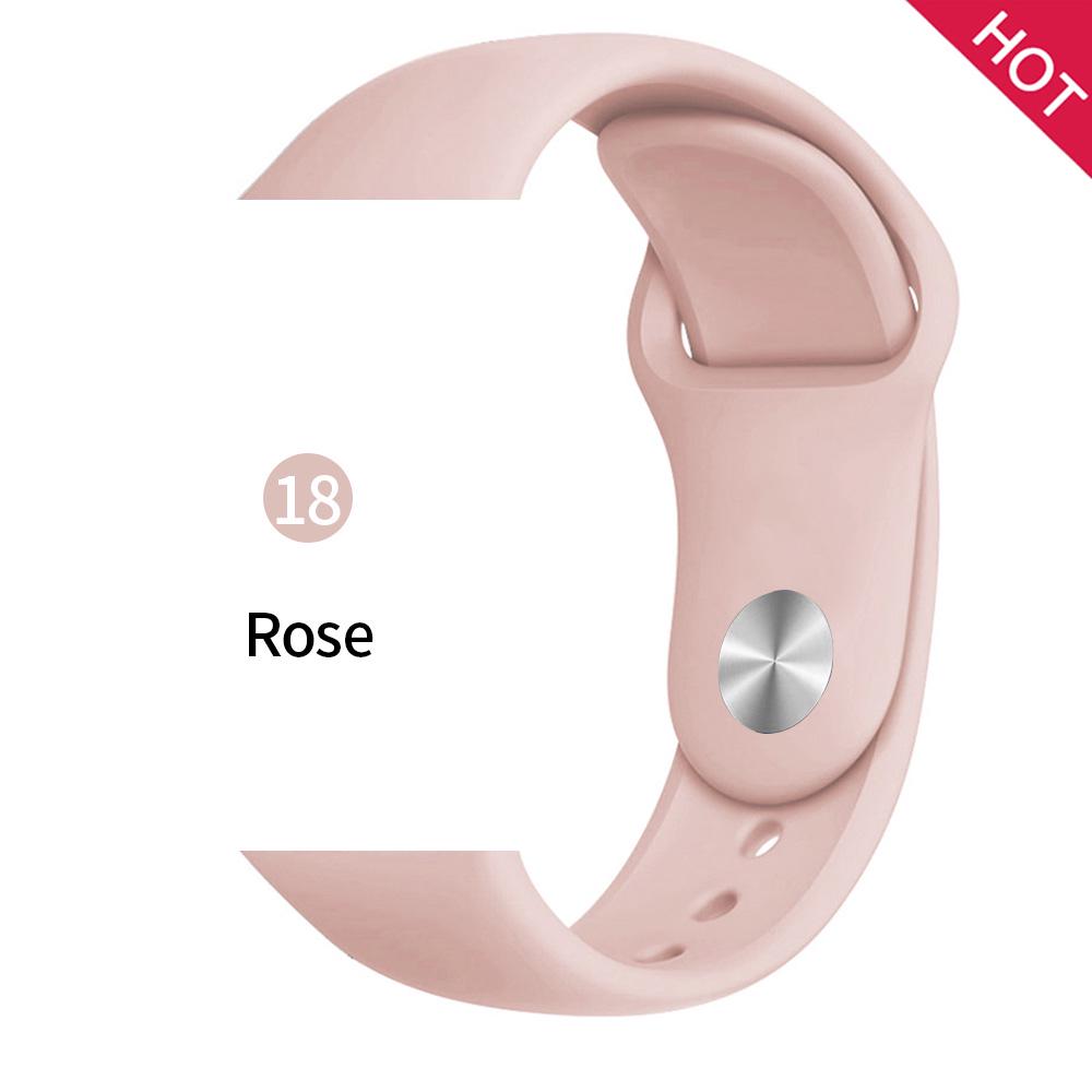 Силиконовый ремешок для часов Apple Watch 1-6 SE, Iwatch