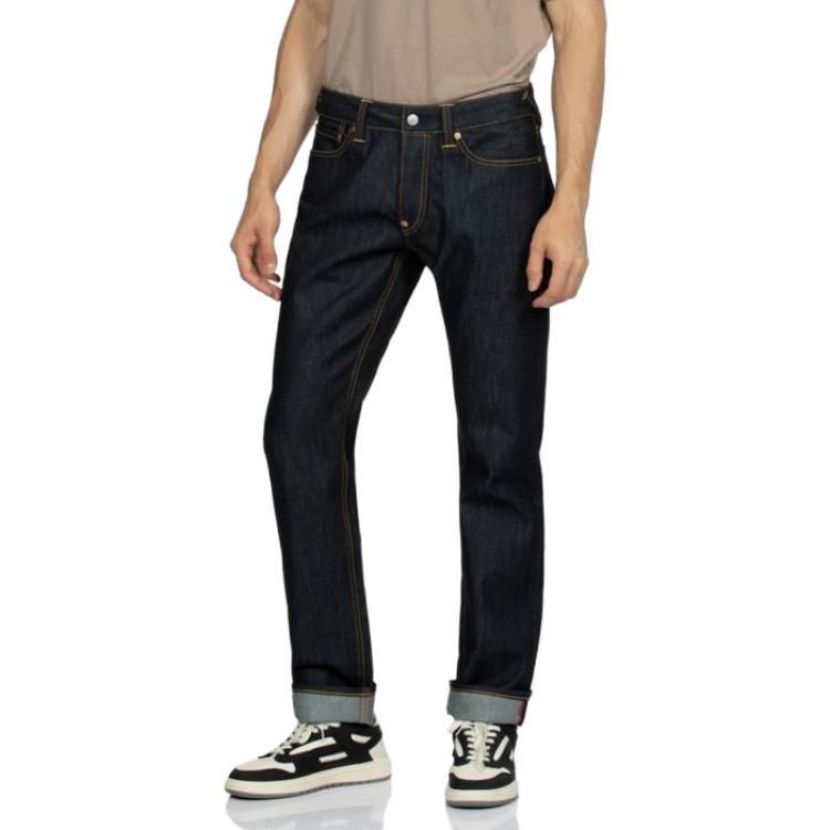 EVISU Jeans Men's Blue Moderate Straight Fit Pants 2EAHTM3JE105710CTINDW