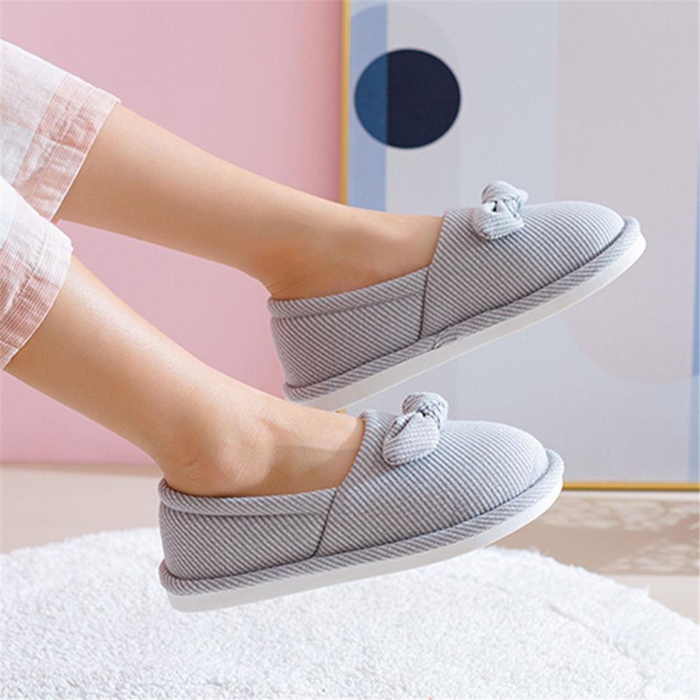 Женская нескользящая дышащая послеродовая обувь с милым бантом и мягкой подошвой для беременных для дома, дома, на открытом воздухе