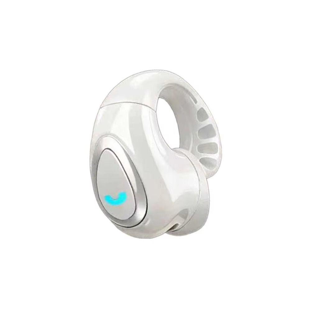 Ultra-Light Single Ear Headset Wireless Clip-On Earphone Stereo Sound Open-Ear Earbuds Workout