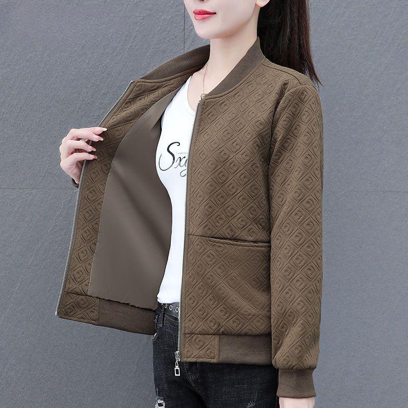 Модная и универсальная короткая куртка для женщин, повседневная бейсбольная куртка на весну и осень с шикарным видом