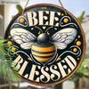 Garden Decoration, Wooden Hanging Decorative Signs, Bee Patterns, 2D Graphic Products, Housewarming Gifts for Friends