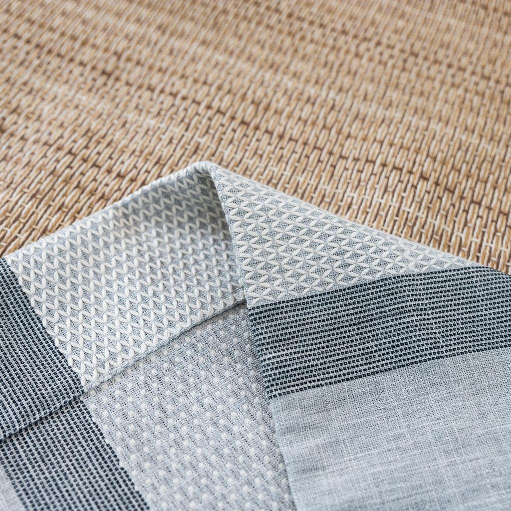 Готовые шторы Американский кантри Гостиная Полузатемняющие Окна Геометрические полосы Кофейные Кухонные шторы