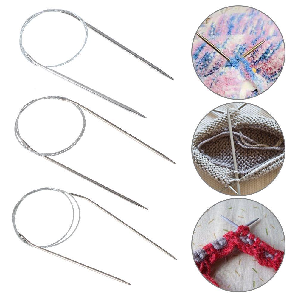 Household Stainless Steel DIY Crafts Crochet Hook Sewing Pins Knitting Needles Needlework Supplies