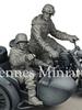 Ardennes Miniatures 1/35 WWII German Sidecar Soldier Set (2-Piece Set for Italeri BMW R75) Resin Kit AR35095 (Person)