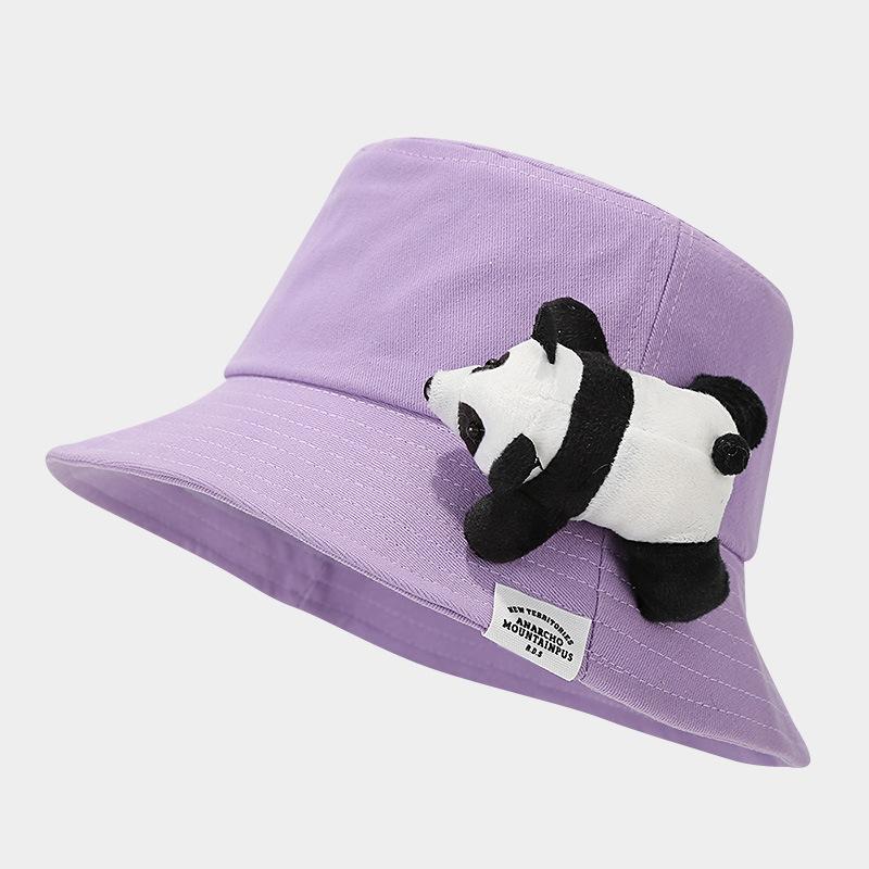 Breathable Solid Color Red Panda Fisherman Hat Cute Sun Hat Fisherman Hat Sun Protection Basin Hat Camping