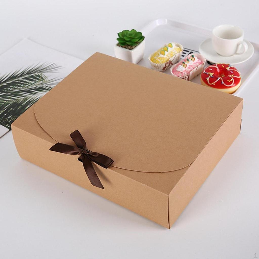 Gift Box with Lid Bridesmaid Proposal Bakery Party Favor Treat Rectangle Paper
