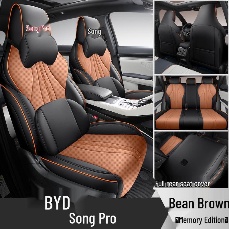 All-Season Leather Car Seat Cover for BYD Song Pro: Full Surround Design