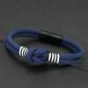 Стильный веревочный браслет для мужчин 4 цвета в наличии Качество А 4 мм Шнурок Шарм Браслет Съемная магнитная застежка Повседневные аксессуары Мужские