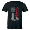 Лук Арбалет Стрела Американский Патриотический Флаг США Футболка Мужская Премиум Футболка Охота Унисекс Футболка
