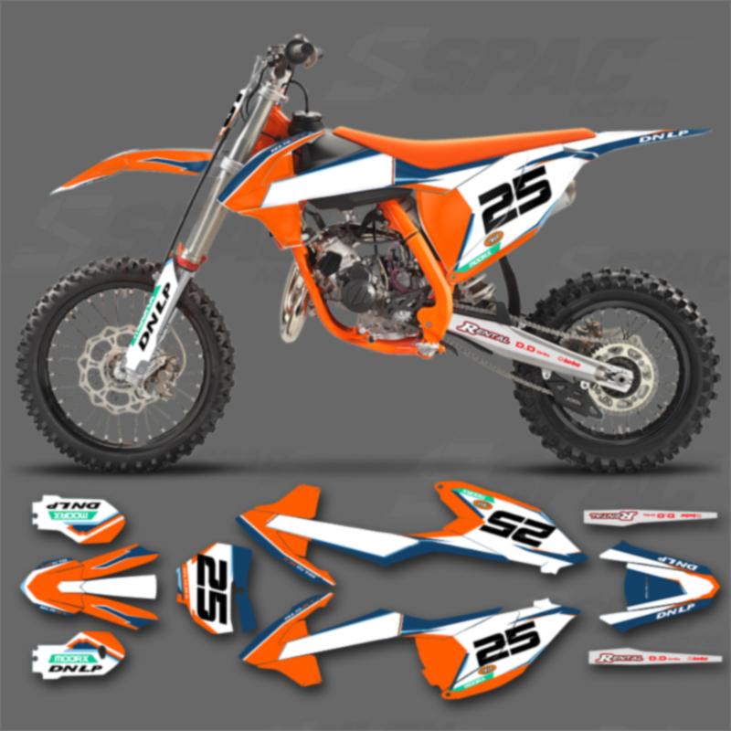 SPACE Custom Motorcycle Graphics Background Decal for KTM SX SX85 2018 2019 2020 2021 2022 2023 2024 18-24 SX85 Stickers Kits 06