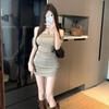 Асимметричное платье с одним плечом, струящееся - Мини-юбка bodycon с акцентом на талии (Летняя коллекция 2026)