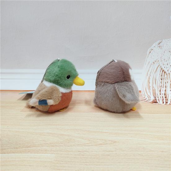 Милый плюшевый кулон в виде птицы, мягкая плюшевая игрушка, попугай, кряква, утка, брелок, плюшевый аксессуар для рюкзака, подарок для детей, любителей птиц