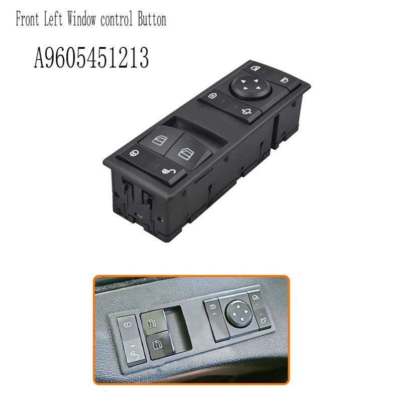 L10A Truck Power Window Switch A9605451213 For Benz Truck Actros Window Switch Car Window Glass Lift Switch Window Control Butto
