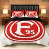Frankfurt Football Pattern Bedding Quilt Set Quilt Cover Pillowcase Home Birthday Gift(1 * duvet cover + 2 * pillowcase, without core)