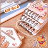 Эстетичный блокнот Capybara Kawaii Mini Writing Pad, список дел, цветная страница, дневник, блокнот для студента