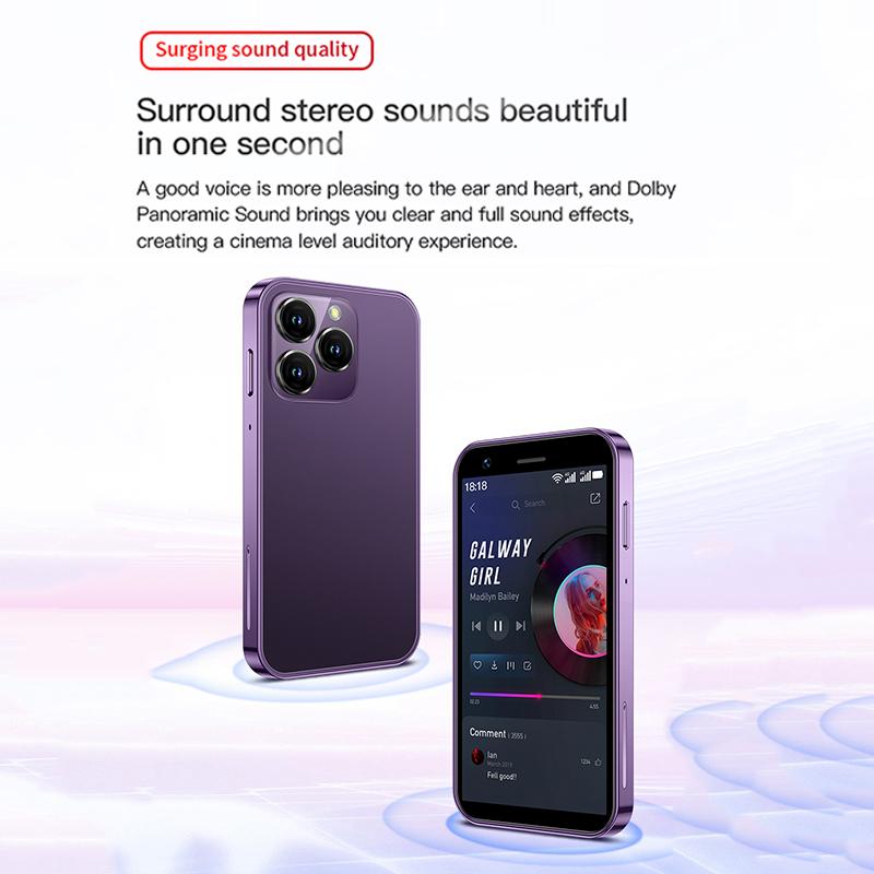 Soyes XS16 4G Smart Phone 3.0 Inch Android 8.0 Quad Core 2000mAh RAM 2GB/3GB ROM 16GB/32GB Type-C Dual SIM MINI Phone