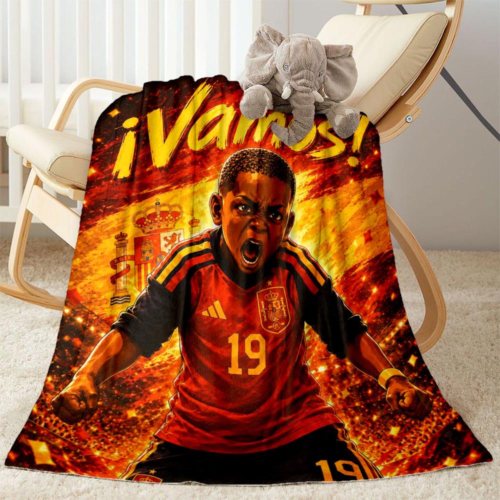 Yamal's Champion Celebration Moment Blanket Ultra-Soft Suitable for Chair Bedding Livingroom Four Seasons Universal Stylish Decor Gifts For Fam