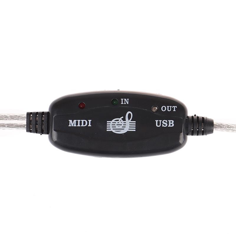 Usb In-Out Midi Interface Cable Converter To Pc Music Keyboard Adapter Cord