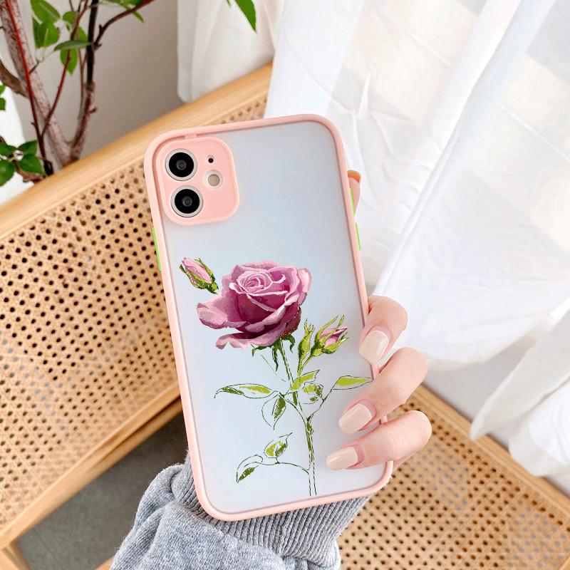 Ретро Чехол для телефона с цветами весеннего цветения Для iPhone 15 14 7 8 Plus SE2 15 14 12 11 13 Pro Max X XR XS Жесткий ударопрочный задний чехол