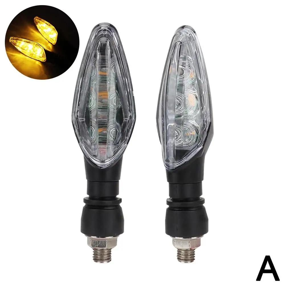 2 шт., мотоциклетный указатель поворота, янтарный индикатор, мигалка, скутер, задний фонарь, предупреждение, ходовые огни, освещение воды N6R4