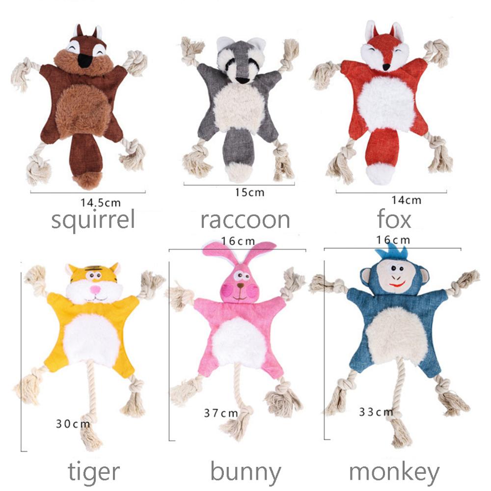 Puppy Cute Squeaky Sound Interactive Dog Rope Toys Squeaker Bite Toys Chew Toy