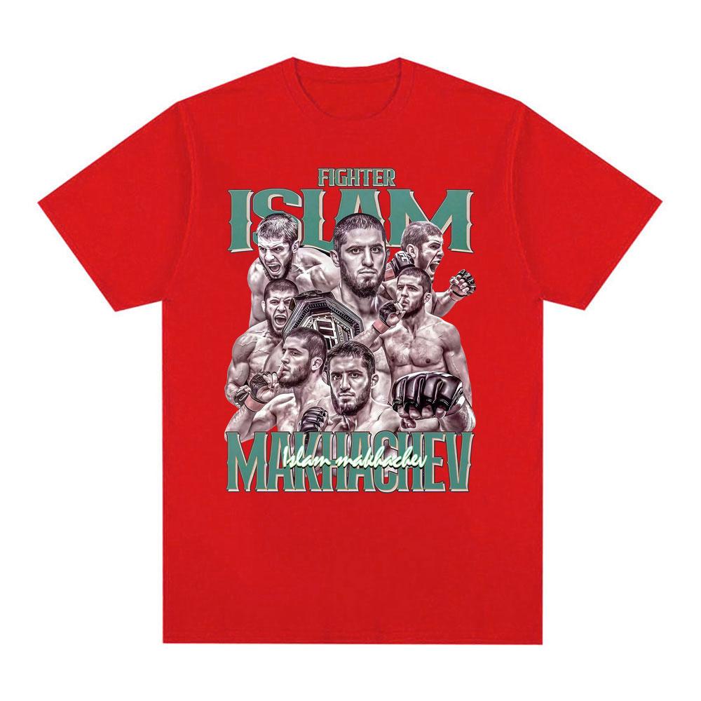 Islam Makhachev Retro Classic Graphic Tee Shirt Unisexs Clothing Harajuku Gothic Oversized T Shirt Unisex Cotton Casual Loose Tshirt