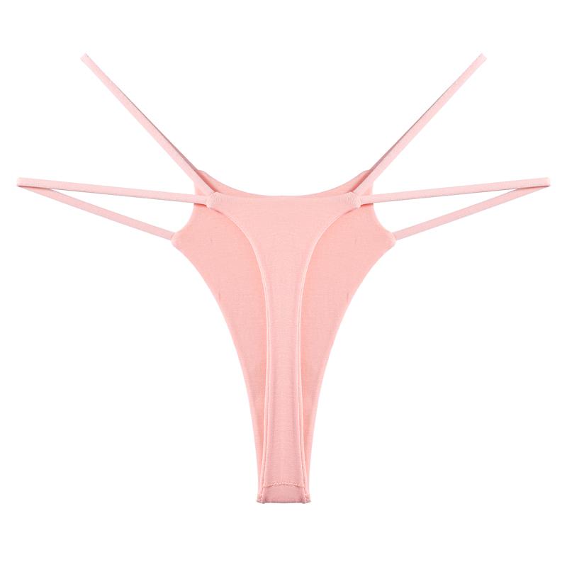 CINOON Женские трусики, сексуальное бикини с низкой талией, нижнее белье с двойным тонким ремнем, стринги, бесшовные дышащие женские трусы