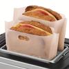 Non-Stick Reusable Toaster Bags Perfect for Grilled Cheese, Sandwiches, Pizza, Panini & Garlic Bread - Versatile Use In Microwave, Oven, Or Grill