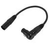 Ongwan XLR Microphone Extension Cable Adapter, Right Angle XLR To Straight XLR Cable, PVC (1 Meter3.3 Feet)