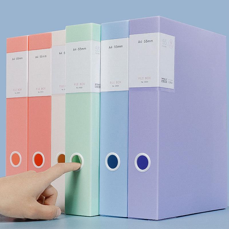 Пластиковый архивный бокс Morandi формата A4 - Прочное хранилище для студенческих файлов