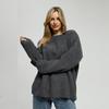 Sweater Women's Autumn Winter Round Neck Pullover Loose European American Long-sleeved