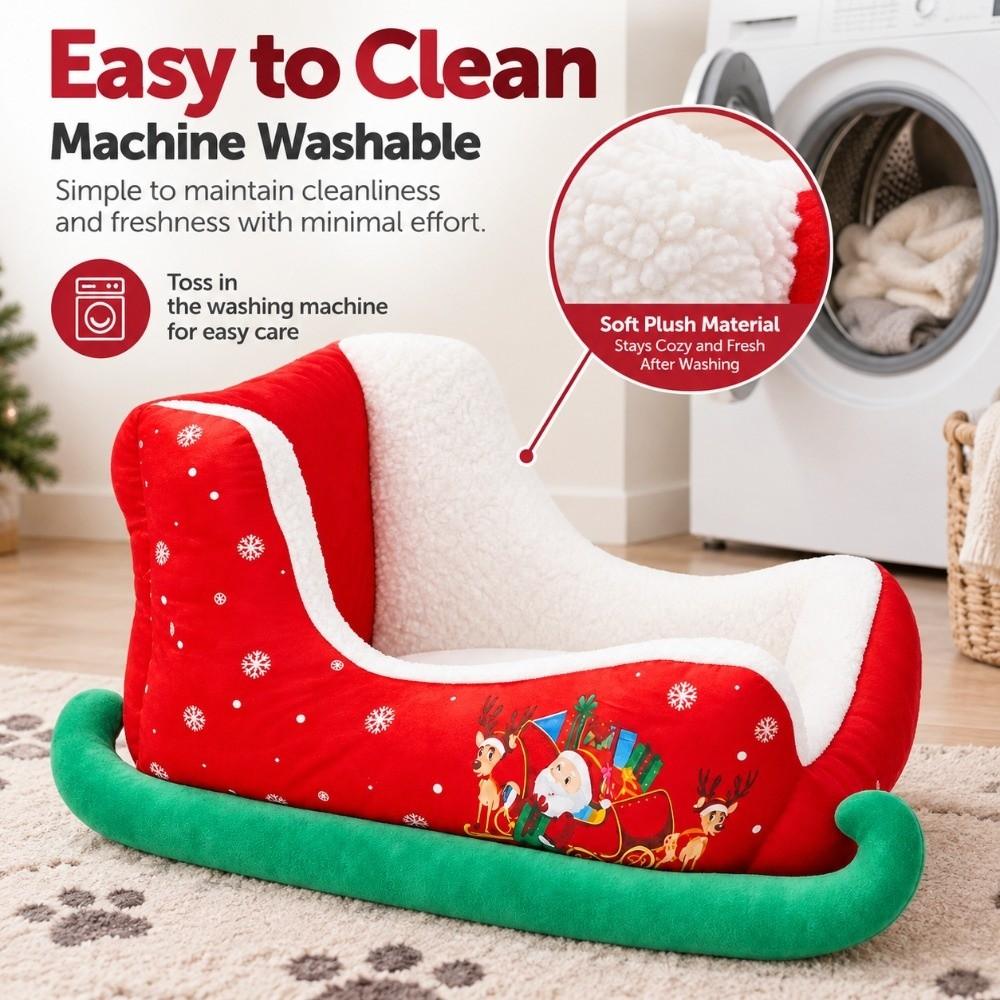 Washable Pet Couch Plush Sleigh Bed High Quality Pet Bed Winter