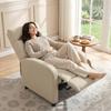 Recliner with Reclining Function, Extendable Footrest, Pocket Spring Core, up to 150 kg, Beige