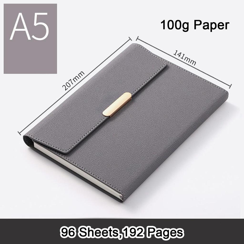 Блокнот из плотной кожи формата А5, тетрадь для записей предметов для учащихся, журнал рабочих совещаний, ежедневник на пряжке, журнал путешествий, 96 листов, 192 страницы