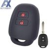 Silicone Car Key Case For Toyota Aqua Ractis Vitz RAV4 HiAce Land Cruiser Cover Keyless Remote Fob Shell Jacket Sleeve Protector