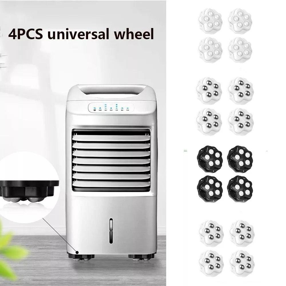 4 шт./комплект самоклеящиеся универсальные колеса бесшумные шариковые мебельные ролики прочный вращающийся на 360° шкив