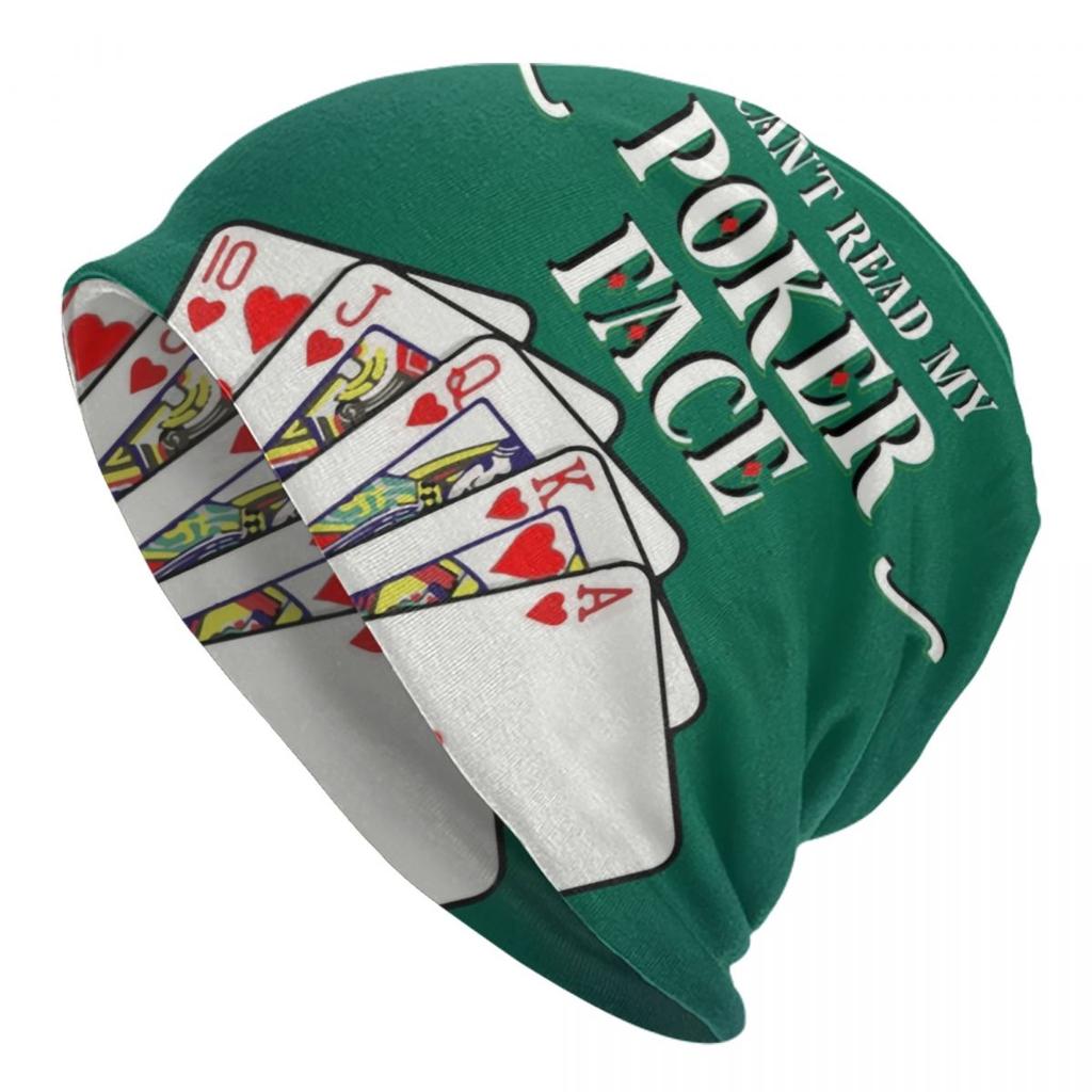 Крутые шапки с капюшоном для покера, вязаные шапки в стиле хип-хоп для женщин унисекс, осенне-зимние теплые шапки для азартных игр, карточные игры, шапки с черепами