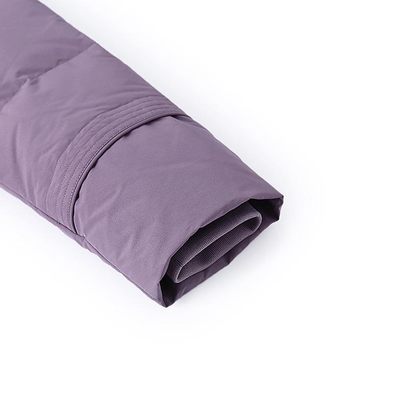 Мамина пуховая куртка средней длины большого размера выше колена толстая теплая и стильная зимняя куртка