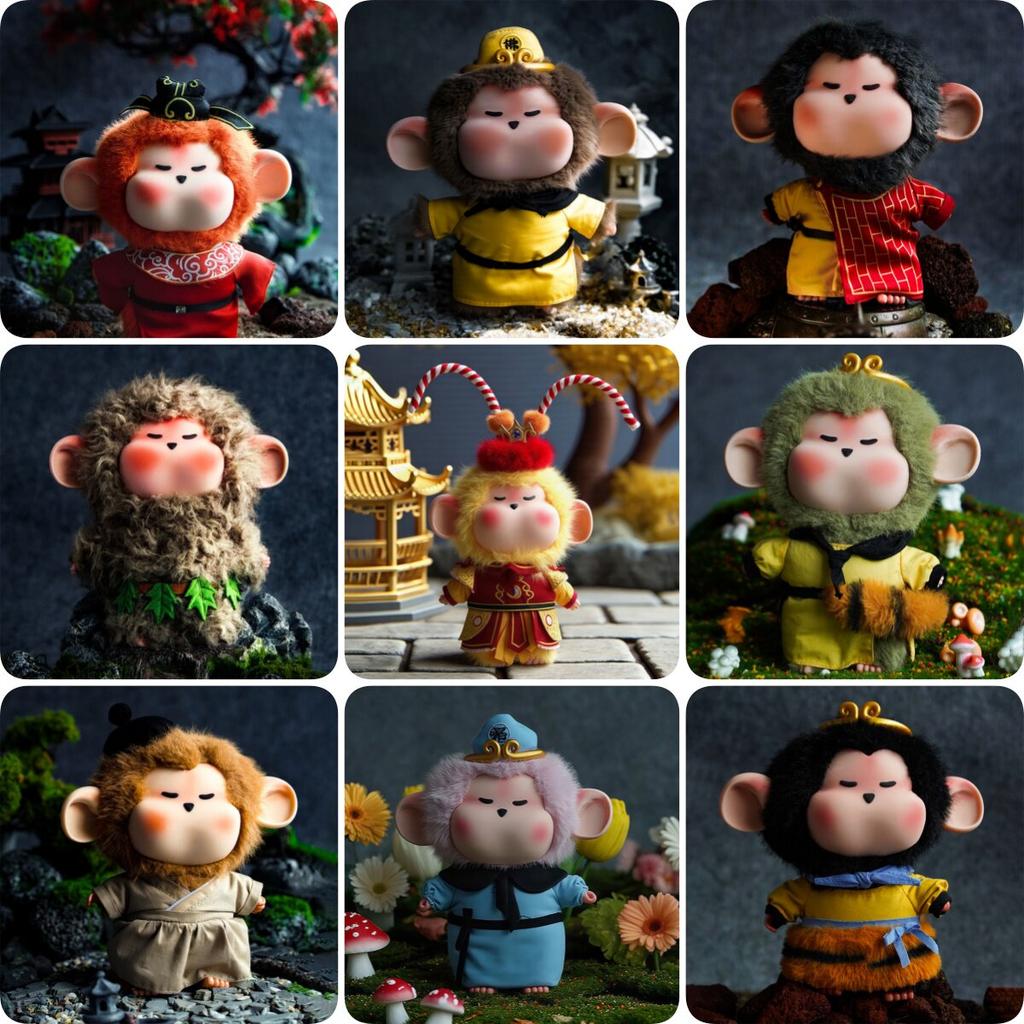 Плюшевая игрушка Лейху Король Обезьян Коллекционная Модная Мягкая Игрушка Настольное Украшение Милый Сувенир из «Путешествия на Запад» Подарок-Сюрприз