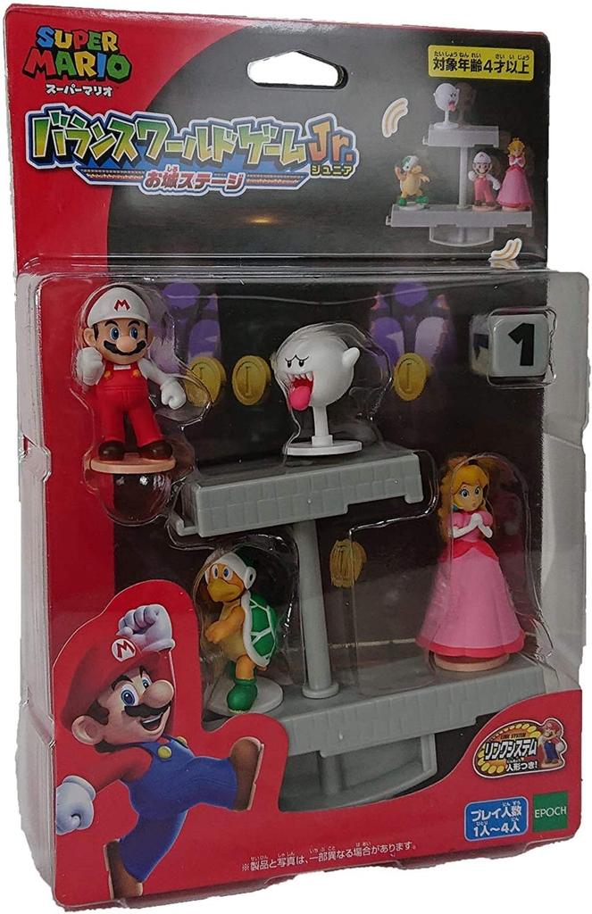 Epoch Игра Super Mario Мир Равновесия Jr. Замок, Сертифицирован ST Mark, Для детей от 4 лет, Игрушечная игра, Игроки: 1-4
